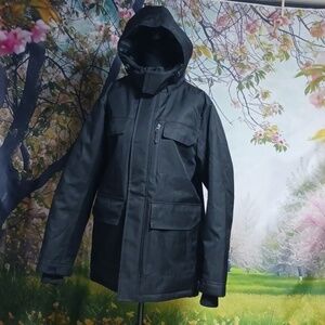 Swiss tech S (34-36) black men's Parka jacket, like new
